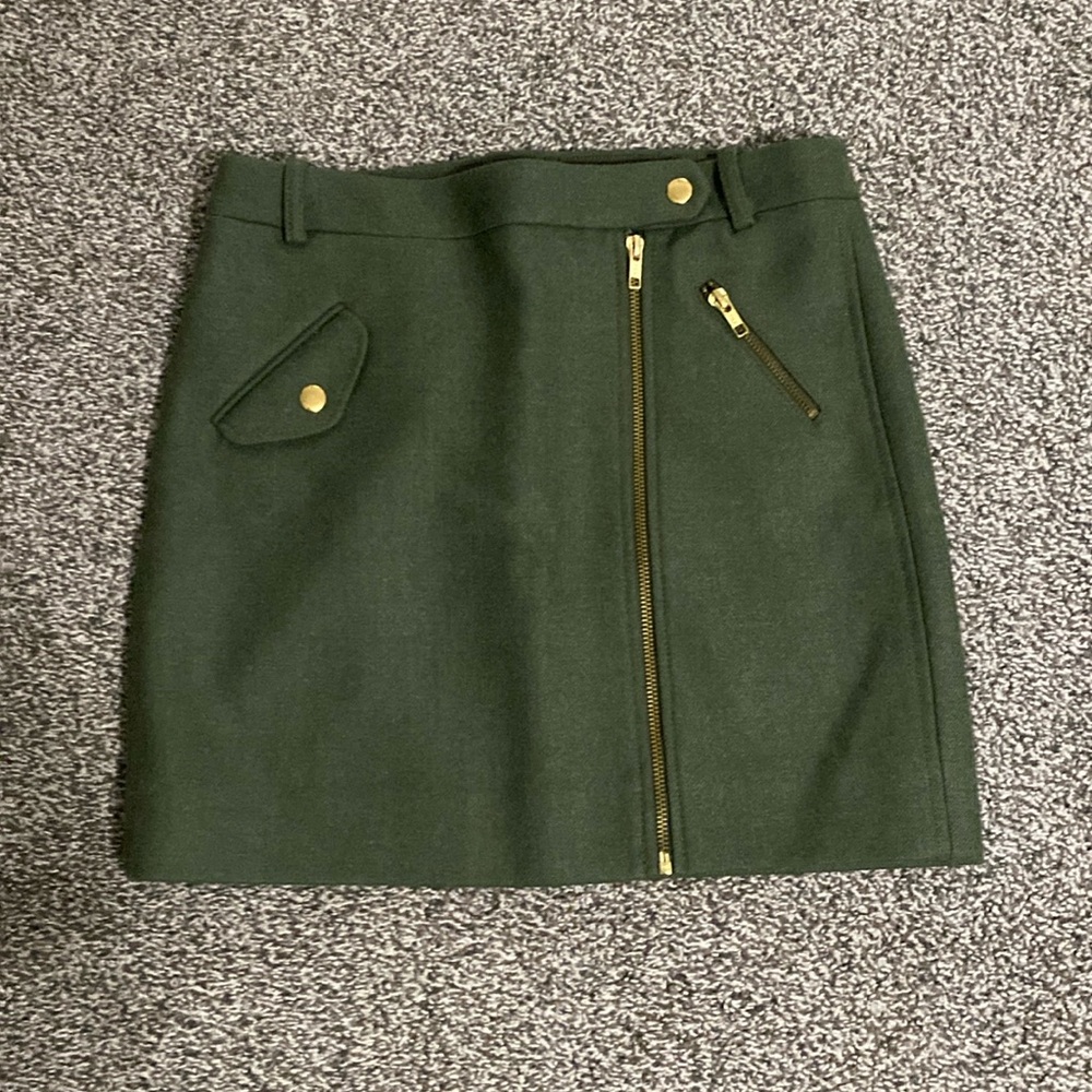 J. Crew Wool Mini Skirt